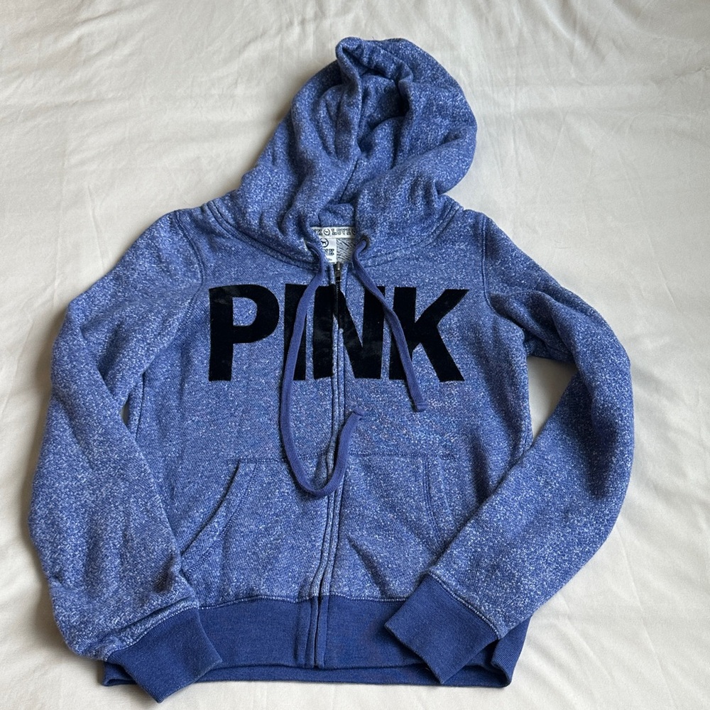 PINK Victoria's Secret Heathered Blue Jacket